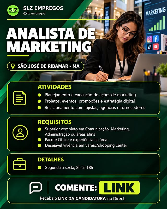 Analista de Marketing - Pátio Norte Shopping