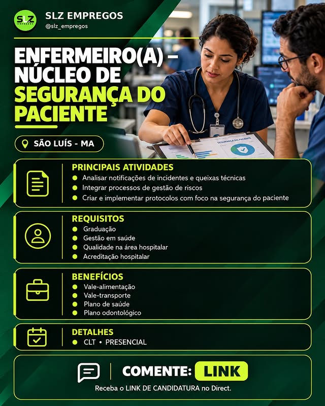 ENFERMEIRO(A) DO NÚCLEO DE SEGURANÇA DO PACIENTE