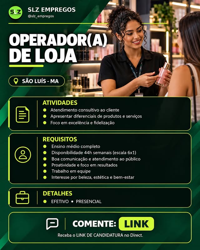 Operador(a) de Loja - Golden Shopping Calhau